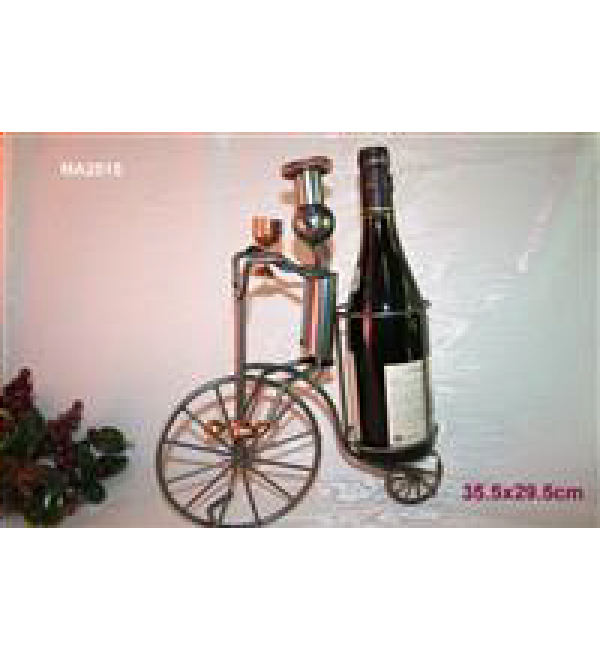 Porte bouteille cuisinier sur grande bicyclette